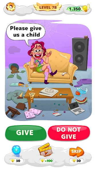 Help Me: Tricky Brain Puzzles (Хелп Ми) МОД/Взлом [Много денег, Монет и Все открыто] Screenshot 2