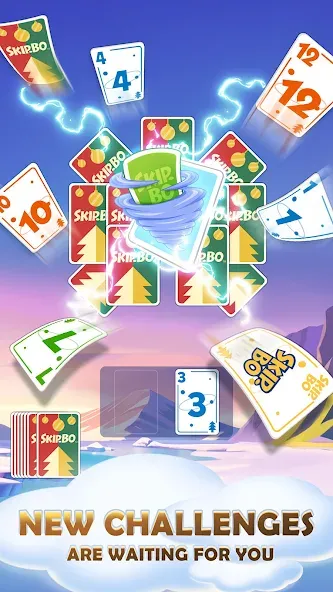 Skip-Bo (кип) МОД/Взлом [Деньги, Монеты и Меню MOD] Screenshot 3