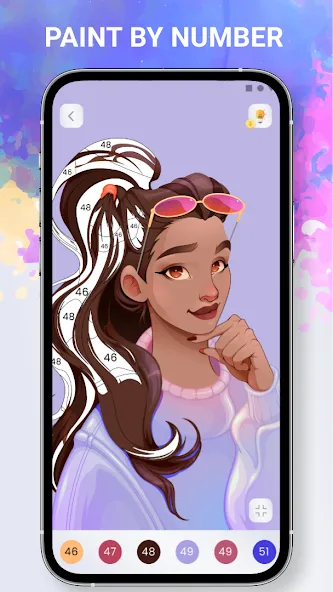 Paint by numbers - Color book МОД/Взлом [Деньги, Монеты и Меню MOD] Screenshot 2
