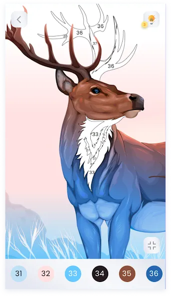 Paint by numbers - Color book МОД/Взлом [Деньги, Монеты и Меню MOD] Screenshot 3