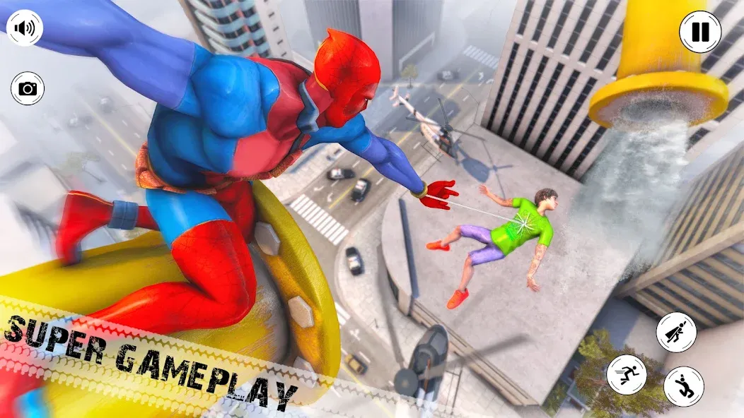 Flying Superhero Robot Games (Флайинг Супергерой Робот Игры) МОД/Взлом [Много монет, Открытые уровни и Мега MOD] Screenshot 2