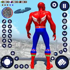 Скачать Взломанная Flying Superhero Robot Games на Андроид (много денег)