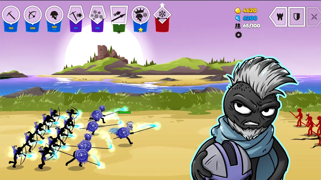 Stick War: Saga (Стик Вар 3) МОД/Взлом [Бесконечные деньги, Монеты и Мега MOD] Screenshot 1