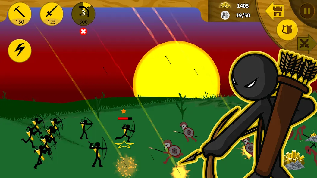Stick War: Legacy (Стик Вар) МОД/Взлом [Меню, Бесконечные монеты и Открытые уровни] Screenshot 3
