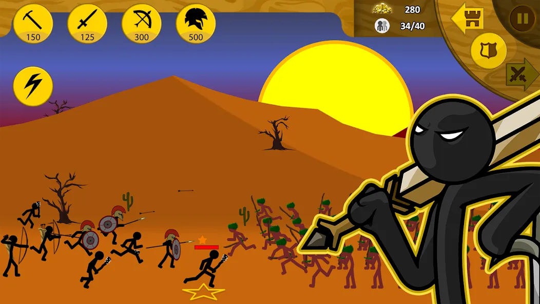 Stick War: Legacy (Стик Вар) МОД/Взлом [Меню, Бесконечные монеты и Открытые уровни] Screenshot 4