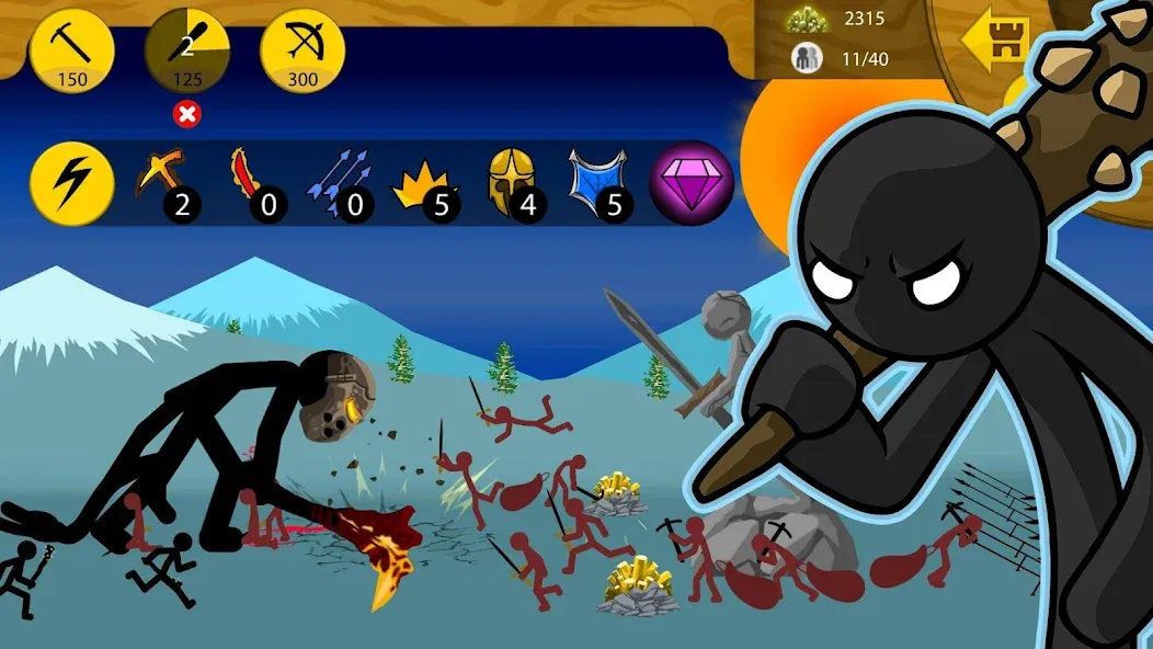Stick War: Legacy (Стик Вар) МОД/Взлом [Меню, Бесконечные монеты и Открытые уровни] Screenshot 5