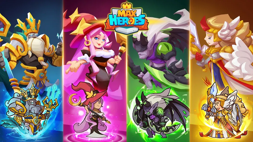 Max Heroes : Casual Idle RPG (Макс Герои) МОД/Взлом [Бесконечные деньги, Монеты и Мега MOD] Screenshot 1