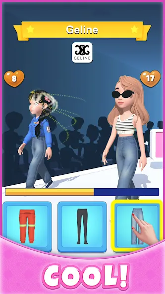 Catwalk Battle - Dress up! (Кэтволк Баттл) МОД/Взлом [Бесконечные деньги, Монеты и Мега MOD] Screenshot 5