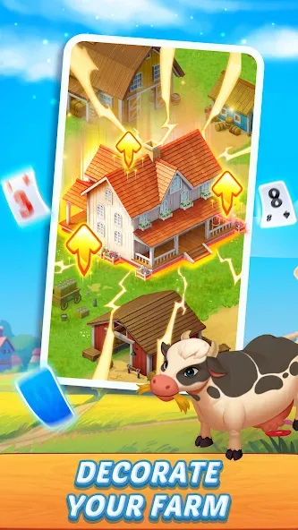 Solitaire Farm Adventure (Солитер) МОД/Взлом [Много денег, Монет и Все открыто] Screenshot 4