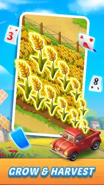 Solitaire Farm Adventure (Солитер) МОД/Взлом [Много денег, Монет и Все открыто] Screenshot 5