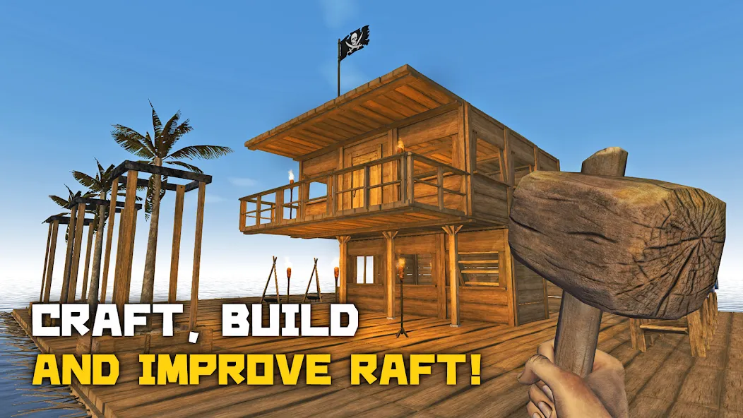 Survival & Craft: Multiplayer МОД/Взлом [Меню, Бесконечные монеты и Открытые уровни] Screenshot 1