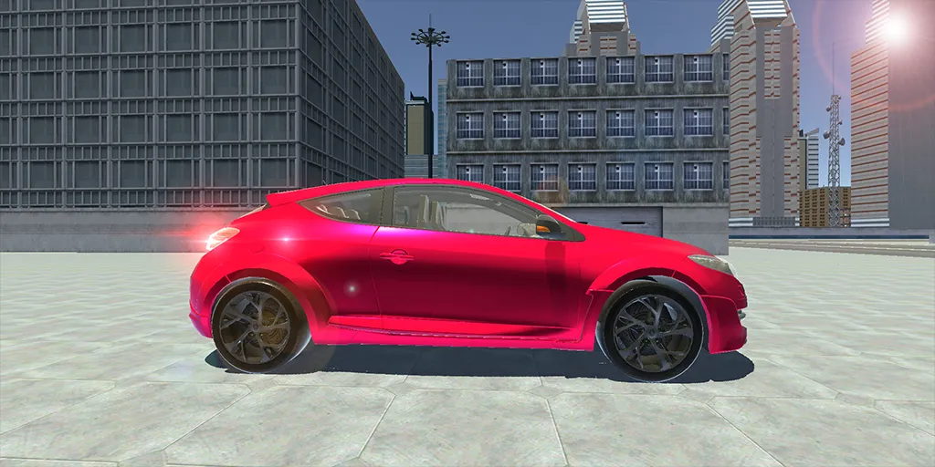 Megane Drift Simulator (Мегане Дрифт Симулятор) МОД/Взлом [Деньги, Монеты и Меню MOD] Screenshot 3