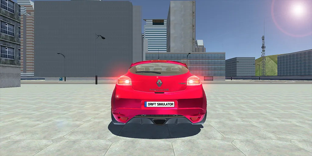 Megane Drift Simulator (Мегане Дрифт Симулятор) МОД/Взлом [Деньги, Монеты и Меню MOD] Screenshot 4