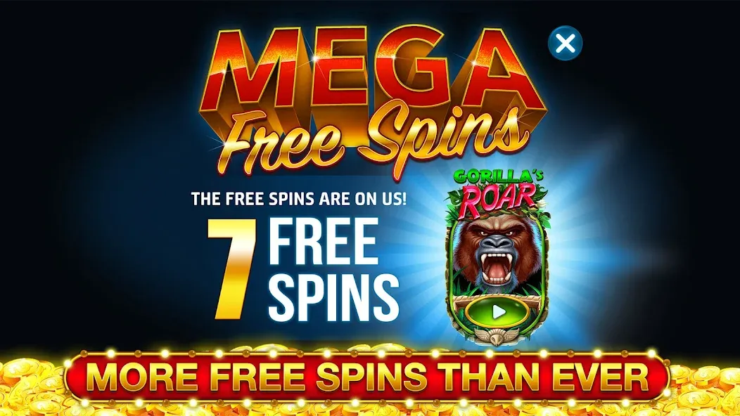Ape Slots: Vegas Casino Deluxe МОД/Взлом [Все открыто, Дополнительные деньги и Меню MOD] Screenshot 3