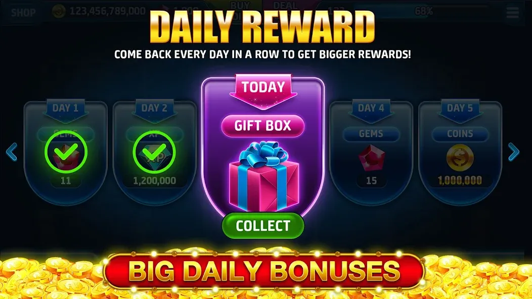 Ape Slots: Vegas Casino Deluxe МОД/Взлом [Все открыто, Дополнительные деньги и Меню MOD] Screenshot 5