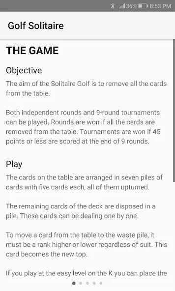 Golf Solitaire (Гольф солитер) МОД/Взлом [Меню, Бесконечные монеты и Открытые уровни] Screenshot 4