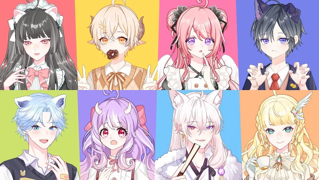 Anime Avatar Maker 2 (Аниме Аватар Мейкер 2) МОД/Взлом [Все открыто, Дополнительные деньги и Меню MOD] Screenshot 1