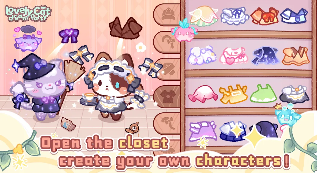 Lovely cat dream party (Лавли кэт дрим пати) МОД/Взлом [Много денег, Монет и Все открыто] Screenshot 1