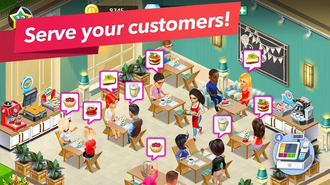 My Cafe — Restaurant Game МОД/Взлом [Бесконечные деньги, Монеты и Мега MOD] Screenshot 3