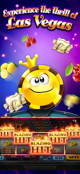 Full House Casino - Slots Game (Фулл Хаус Казино) МОД/Взлом [Меню, Бесконечные монеты и Открытые уровни] Screenshot 2