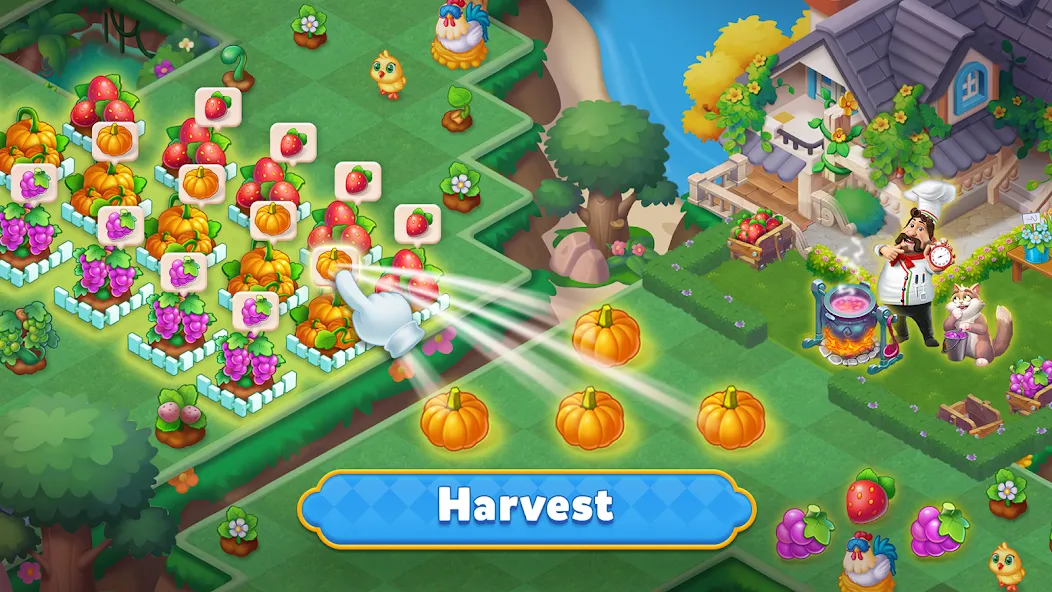 Merge HomeTown: Merge Games МОД/Взлом [Много денег, Монет и Все открыто] Screenshot 5