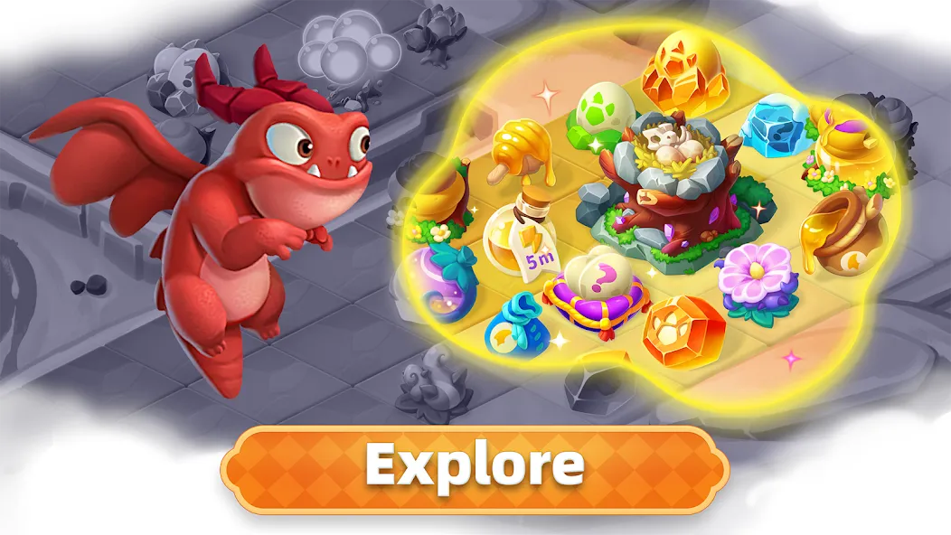 Merge Legends: Dragon Island (Мердж Легендс) МОД/Взлом [Много монет, Открытые уровни и Мега MOD] Screenshot 5