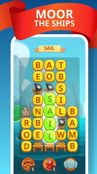 Word Treasure Hunt МОД/Взлом [Все открыто, Дополнительные деньги и Меню MOD] Screenshot 3