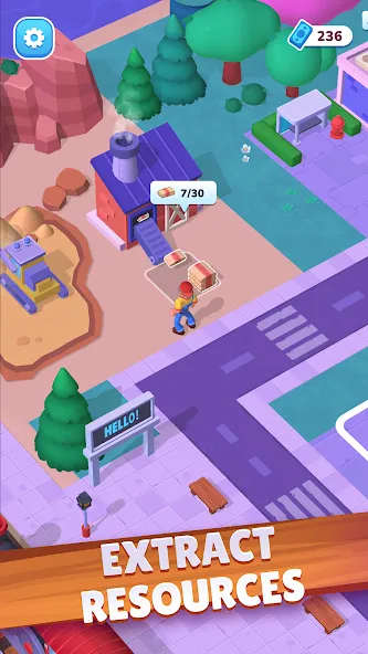Town Mess - Building Adventure (Таун Месс) МОД/Взлом [Все открыто, Дополнительные деньги и Меню MOD] Screenshot 3