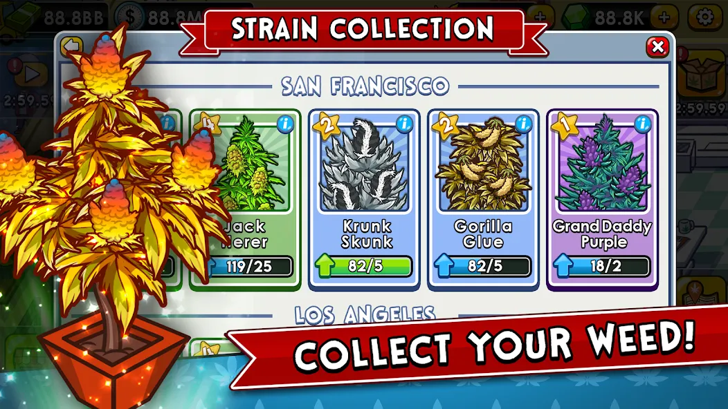 Weed Inc: Idle Tycoon (Уид Инк) МОД/Взлом [Деньги, Монеты и Меню MOD] Screenshot 2