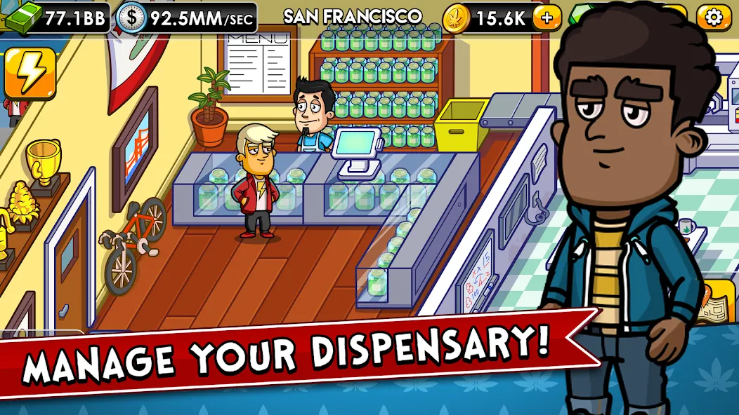 Weed Inc: Idle Tycoon (Уид Инк) МОД/Взлом [Деньги, Монеты и Меню MOD] Screenshot 3