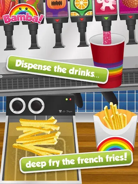 Bamba Burger (Бамба Бургер) МОД/Взлом [Бесконечные деньги, Монеты и Мега MOD] Screenshot 4