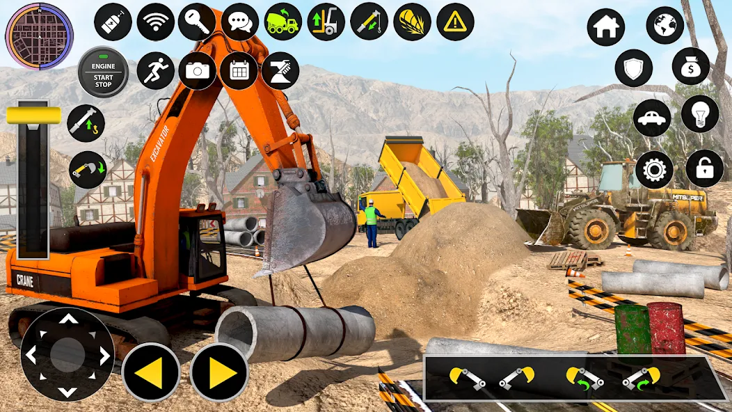 Construction Excavator Game 3D МОД/Взлом [Много монет, Открытые уровни и Мега MOD] Screenshot 1