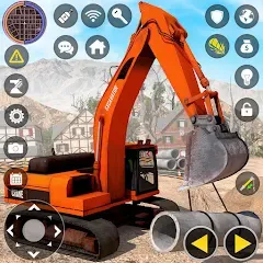 Скачать Construction Excavator Game 3D Взлом (Много денег) на Андроид бесплатно