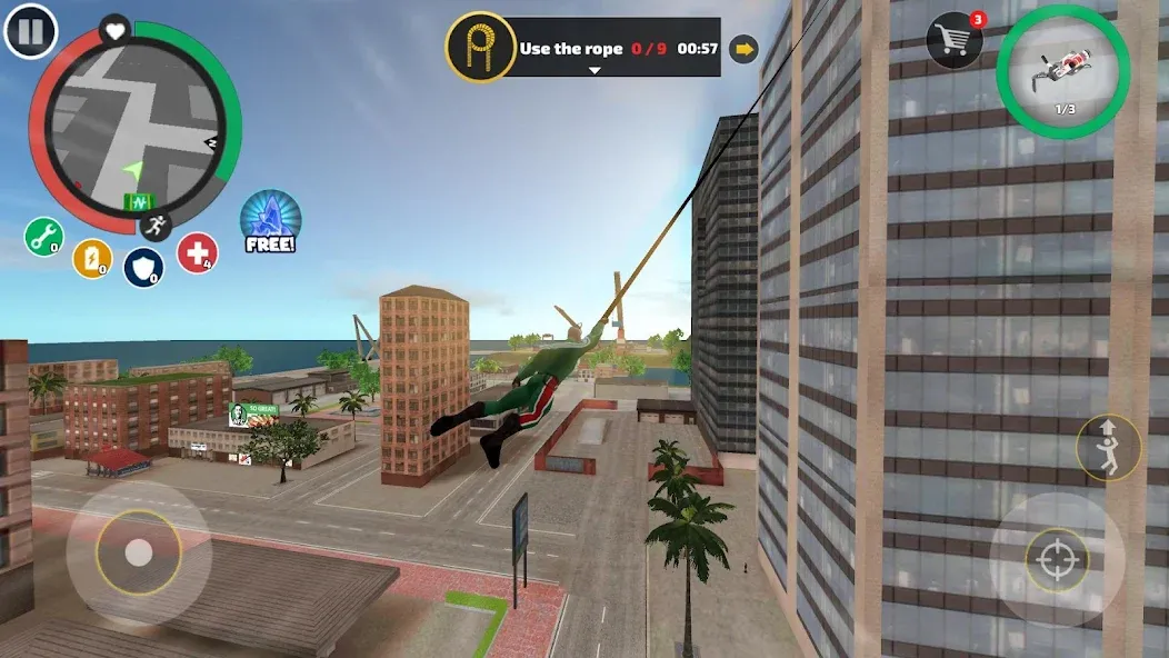 Rope Hero: Vice Town (Роуп Хиро) МОД/Взлом [Много денег, Монет и Все открыто] Screenshot 2