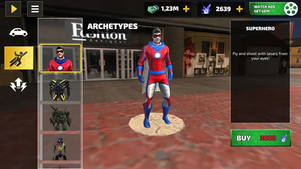 Rope Hero: Vice Town (Роуп Хиро) МОД/Взлом [Много денег, Монет и Все открыто] Screenshot 3