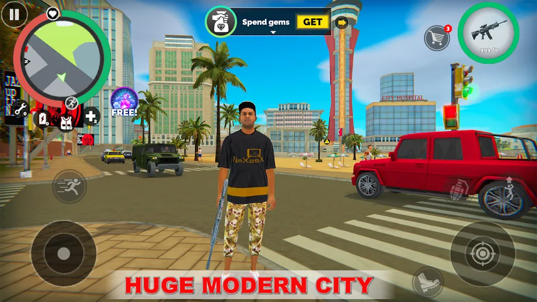 Vegas Crime Simulator (Вегас Криминальный Симулятор) МОД/Взлом [Все открыто, Дополнительные деньги и Меню MOD] Screenshot 1