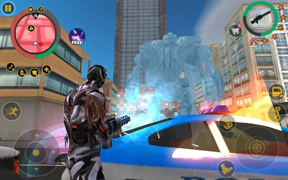 Rope Hero 3 (Роуп Хиро 3) МОД/Взлом [Много денег, Монет и Все открыто] Screenshot 2