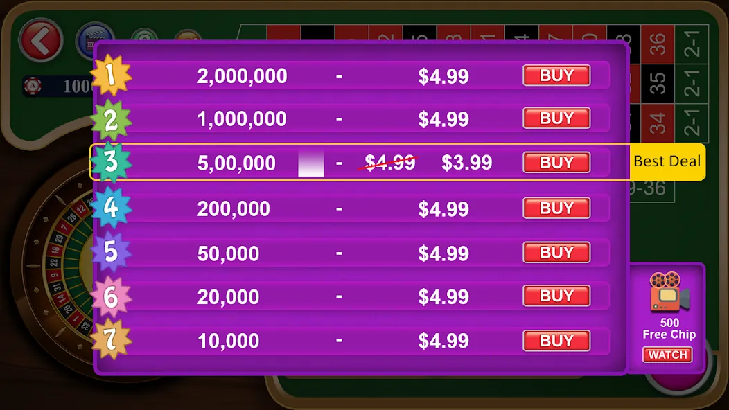 Roulette Casino Royale (Рулетка Казино Рояль) МОД/Взлом [Много денег, Монет и Все открыто] Screenshot 5