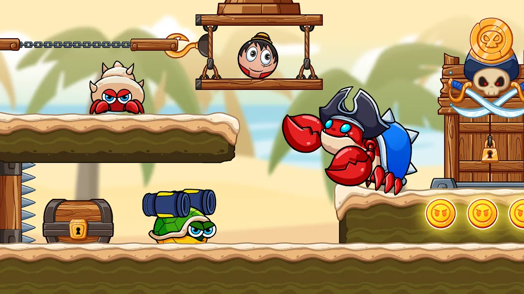 Ball V - Red Boss Challenge (Балл В) МОД/Взлом [Все открыто, Дополнительные деньги и Меню MOD] Screenshot 1