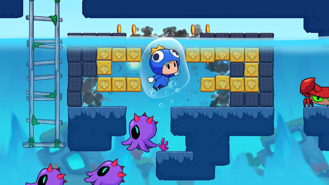Super Meno - Jungle Platform (упер Мено) МОД/Взлом [Много денег, Монет и Все открыто] Screenshot 1