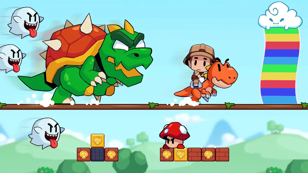 Super Meno - Jungle Platform (упер Мено) МОД/Взлом [Много денег, Монет и Все открыто] Screenshot 4