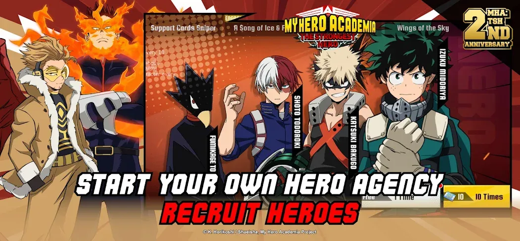 MHA:The Strongest Hero (Эмха) МОД/Взлом [Меню, Бесконечные монеты и Открытые уровни] Screenshot 5