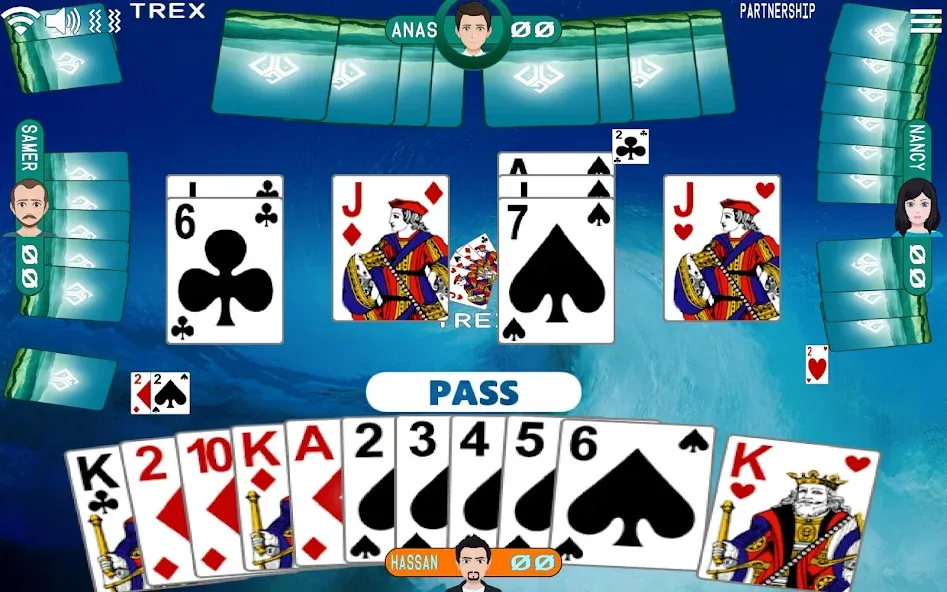 Golden Card Games Tarneeb Trix (Голден Кард Геймс Тарниб Трикс) МОД/Взлом [Меню, Бесконечные монеты и Открытые уровни] Screenshot 2