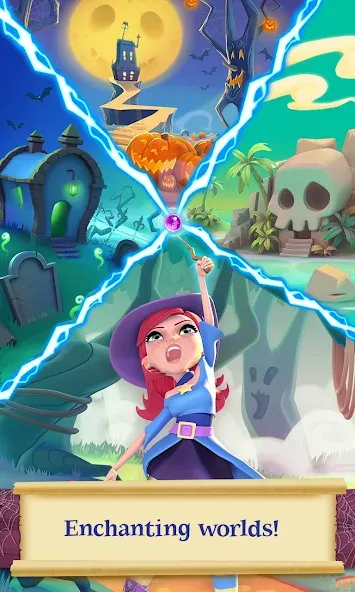 Bubble Witch 2 Saga (Бабл Витч 2 Сага) МОД/Взлом [Все открыто, Дополнительные деньги и Меню MOD] Screenshot 3