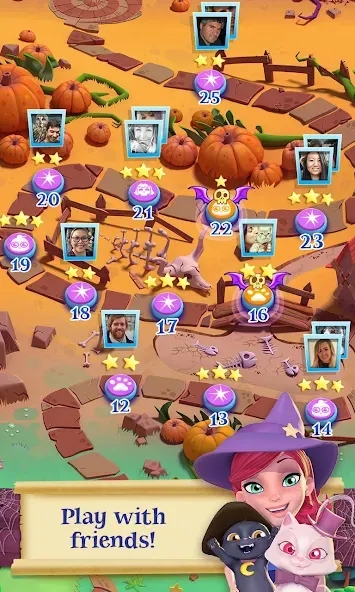 Bubble Witch 2 Saga (Бабл Витч 2 Сага) МОД/Взлом [Все открыто, Дополнительные деньги и Меню MOD] Screenshot 4