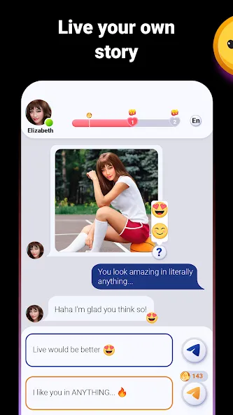 Love Stories: Dating game (Лав Сториз) МОД/Взлом [Много монет, Открытые уровни и Мега MOD] Screenshot 1