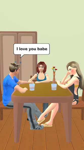 Couple Life 3D (Супл Лайф 3Д) МОД/Взлом [Деньги, Монеты и Меню MOD] Screenshot 5