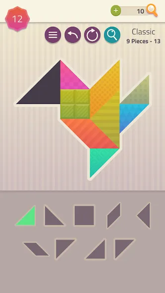 Polygrams - Tangram Puzzles (Полиграммы) МОД/Взлом [Много монет, Открытые уровни и Мега MOD] Screenshot 2