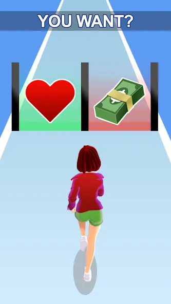 Girl Run 3D - Fun Running Game (девушка бежит) МОД/Взлом [Меню, Бесконечные монеты и Открытые уровни] Screenshot 1