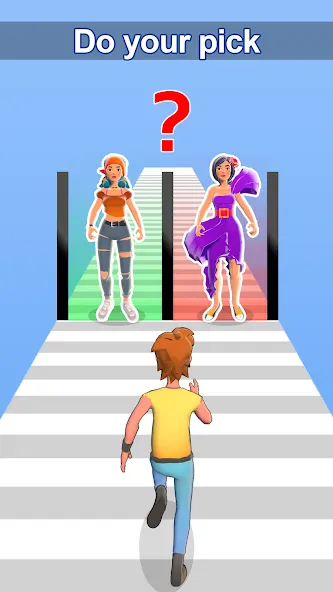 Girl Run 3D - Fun Running Game (девушка бежит) МОД/Взлом [Меню, Бесконечные монеты и Открытые уровни] Screenshot 3
